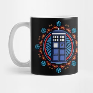 Stained glass Tardis Mug